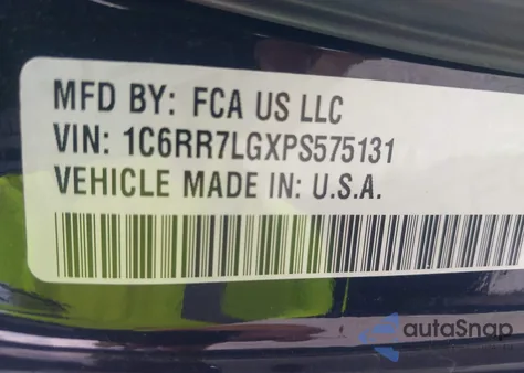 2023 Ram 1500 Classic Warlock 4X4 5'7 Box from USA, damaged, VIN 1C6RR7LGXPS575131